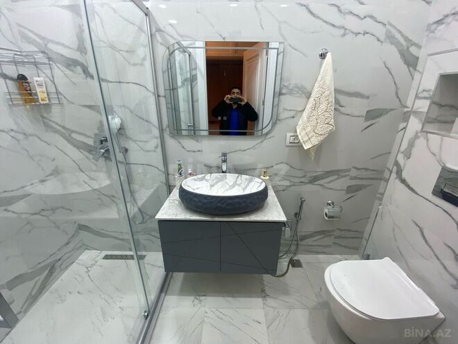 3 otaqlı yeni tikili - Şah İsmayıl Xətai m. - 160.2 m² (16)