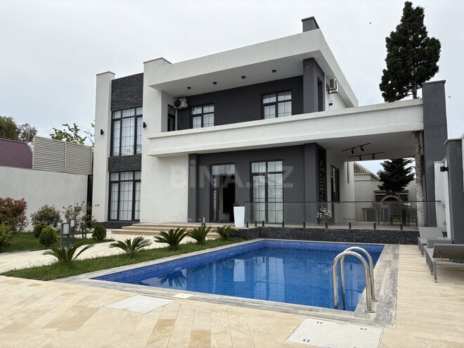 İcarəyə verilir 5 otaqlı həyət evi/bağ evi 450 m², Mərdəkan q., photo 1 from 32
