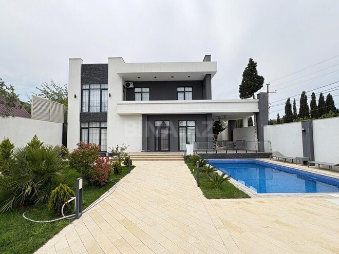 5 otaqlı həyət evi/bağ evi - Mərdəkan q. - 400 m² (13)
