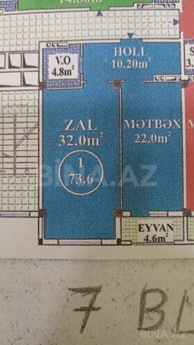2-комн. новостройка - м. Нариман Нариманов - 73.6 м² (9)