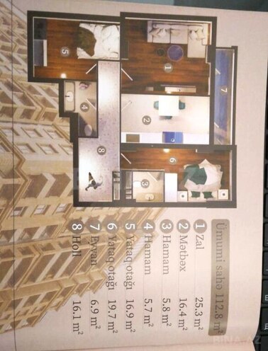 3 otaqlı yeni tikili - Nəsimi r. - 115 m² (6)