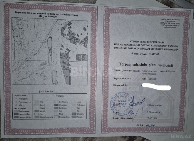 Участок - пос. Ени Сураханы - 4 сот (9)