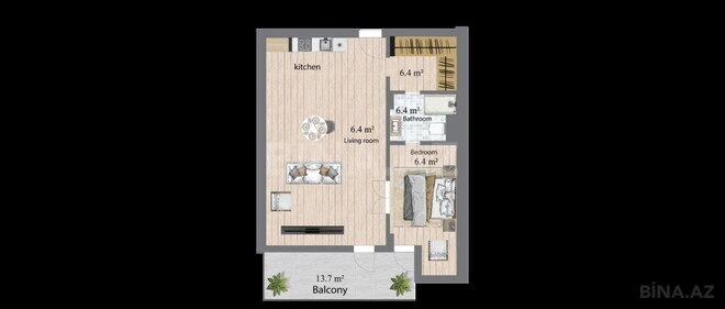 Satılır 2 otaqlı yeni tikili 100.9 m², Nardaran q., photo 10 from 11