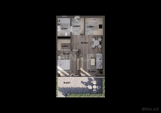 2-комн. новостройка - пос. Нардаран - 83.7 м² (6)