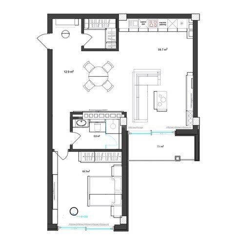 Satılır 2 otaqlı yeni tikili 102 m², Nardaran q., photo 10 from 11