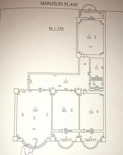 3 otaqlı yeni tikili - Badamdar q. - 138 m² (2)