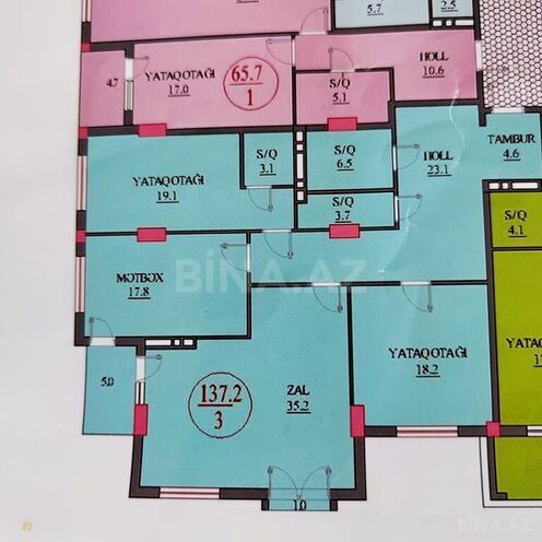 3-комн. новостройка - м. Нариман Нариманов - 138 м² (4)