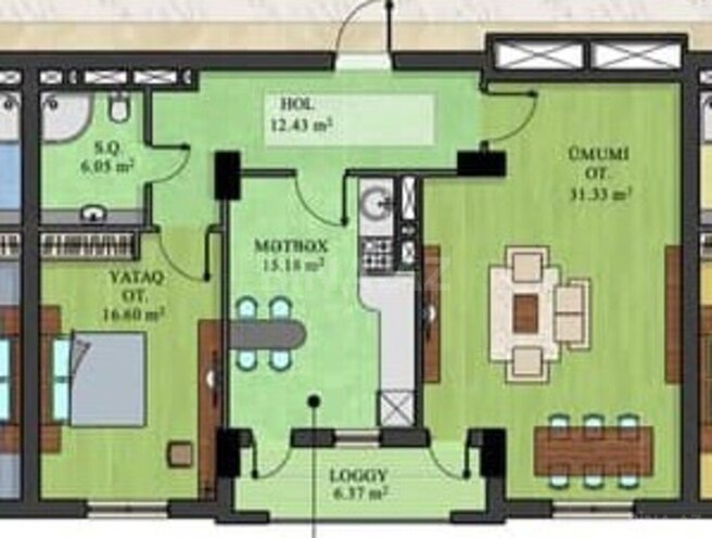 Satılır 2 otaqlı yeni tikili 88 m², Həzi Aslanov m., photo 3 from 20