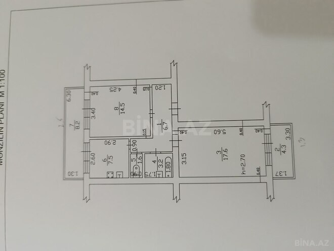 3 otaqlı köhnə tikili - Sumqayıt - 64 m² (29)