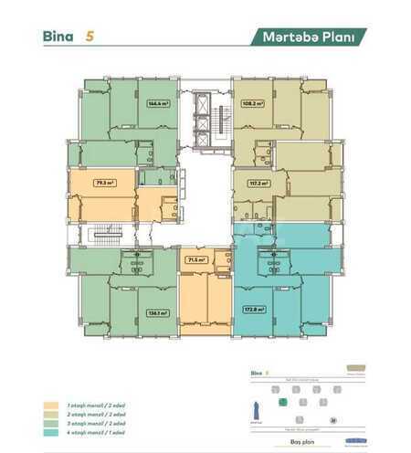 1-комн. новостройка - м. Кероглу - 71.5 м² (24)