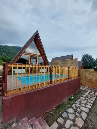 2 otaqlı həyət evi/bağ evi - Qəbələ - 50 m² (11)