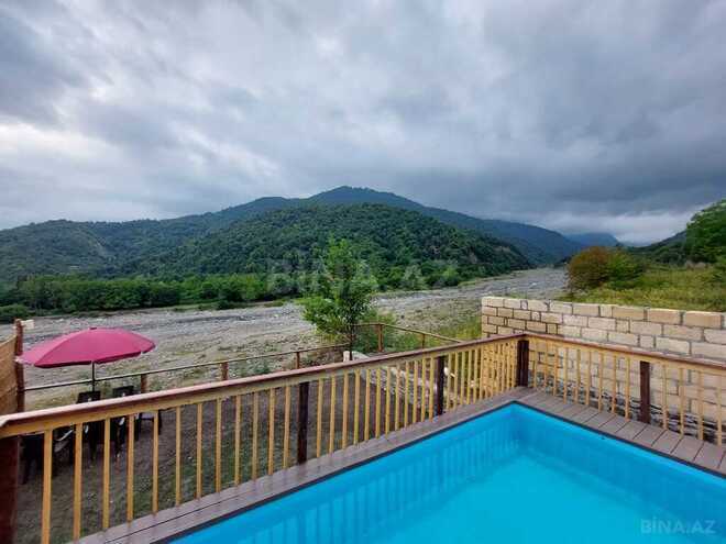 2 otaqlı həyət evi/bağ evi - Qəbələ - 50 m² (18)