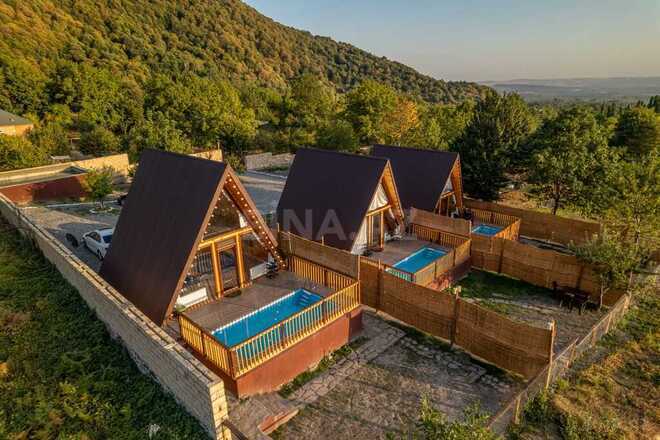 2 otaqlı həyət evi/bağ evi - Qəbələ - 50 m² (5)
