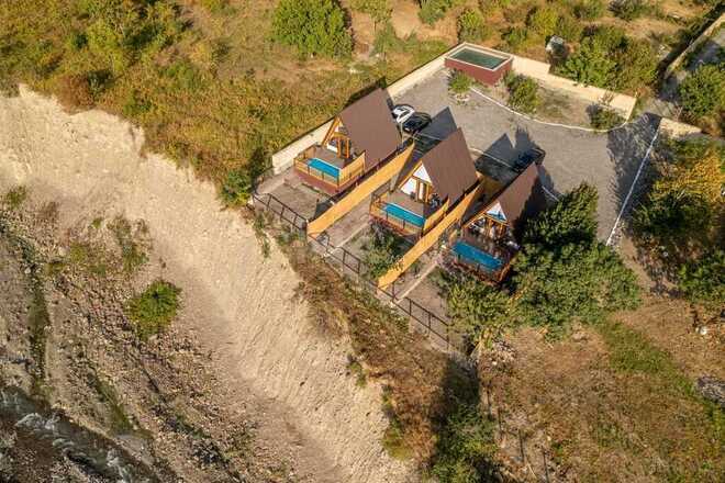 2 otaqlı həyət evi/bağ evi - Qəbələ - 50 m² (20)