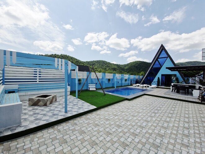 2 otaqlı həyət evi/bağ evi - Qəbələ - 120 m² (1)