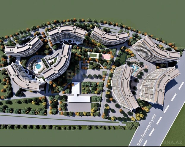2-комн. новостройка - пос. Биладжары - 72.2 м² (4)