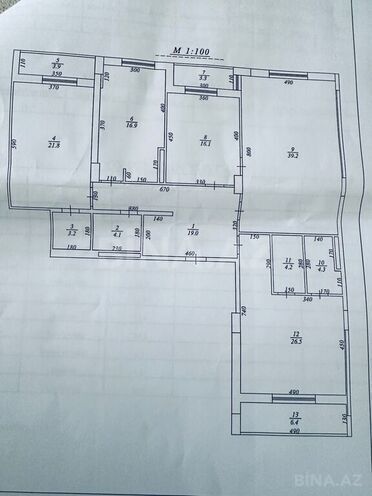 4-комн. новостройка - Ясамальский р. - 174 м² (6)