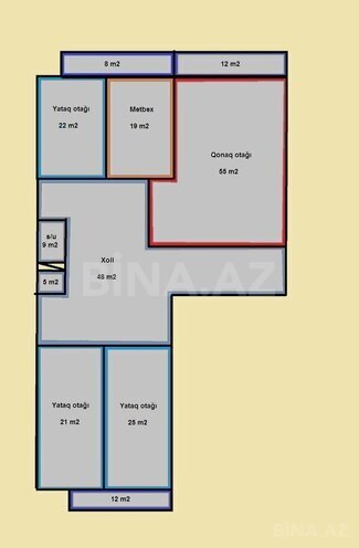 4-комн. новостройка - Насиминский  р. - 236 м² (7)