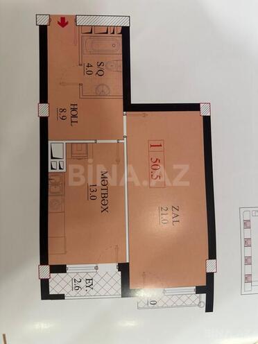 1-комн. новостройка - м. 8 ноября - 51 м² (2)