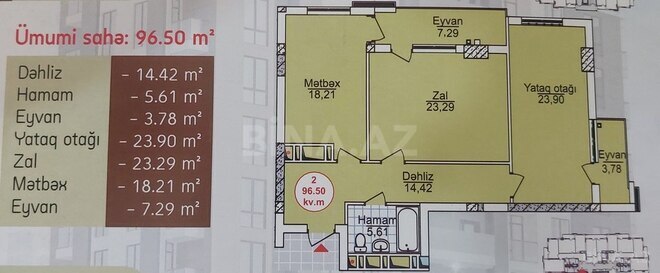 2 otaqlı yeni tikili - Azadlıq Prospekti m. - 96 m² (28)