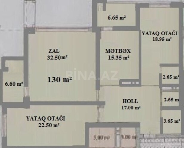 3 otaqlı yeni tikili - Şah İsmayıl Xətai m. - 130 m² (2)