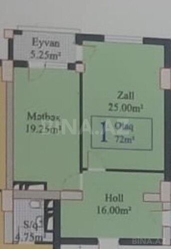 1-комн. новостройка - м. Нариман Нариманов - 72 м² (4)