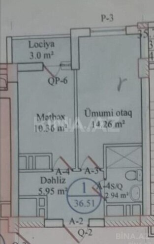 1-комн. новостройка - м. Кара Караев - 36 м² (6)