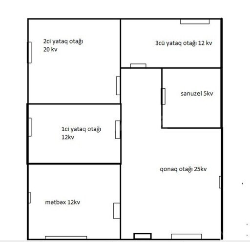 5 otaqlı həyət evi/bağ evi - Biləcəri q. - 85 m² (11)