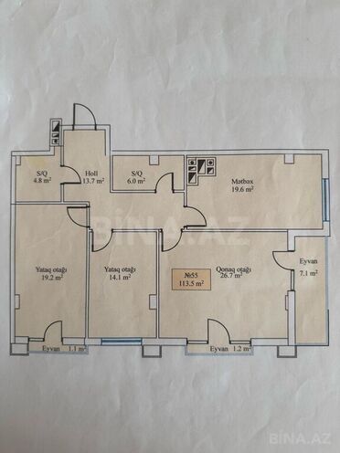 3-комн. новостройка - Наримановский  р. - 115 м² (2)