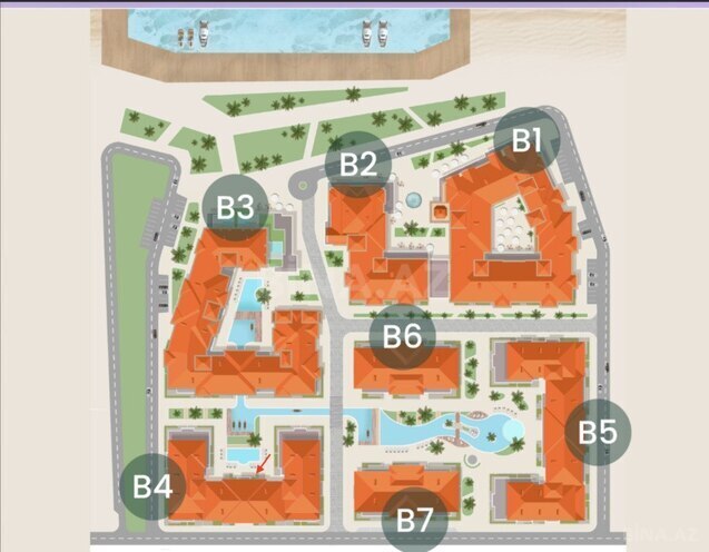 1-комн. новостройка - пос. Нардаран - 45 м² (9)