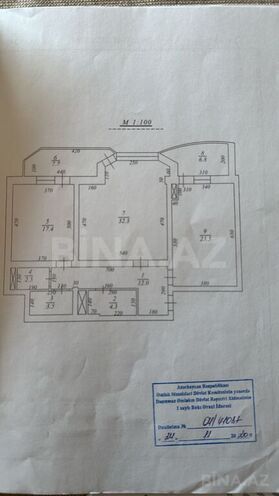 3-комн. новостройка - м. Элмляр Академиясы - 110 м² (2)