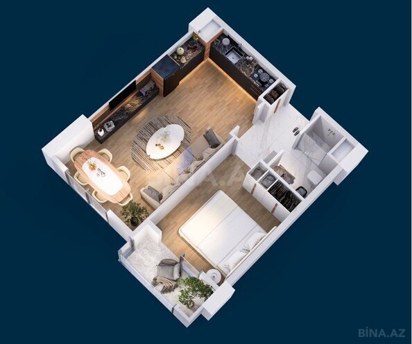 2 otaqlı yeni tikili - Elmlər Akademiyası m. - 50 m² (14)