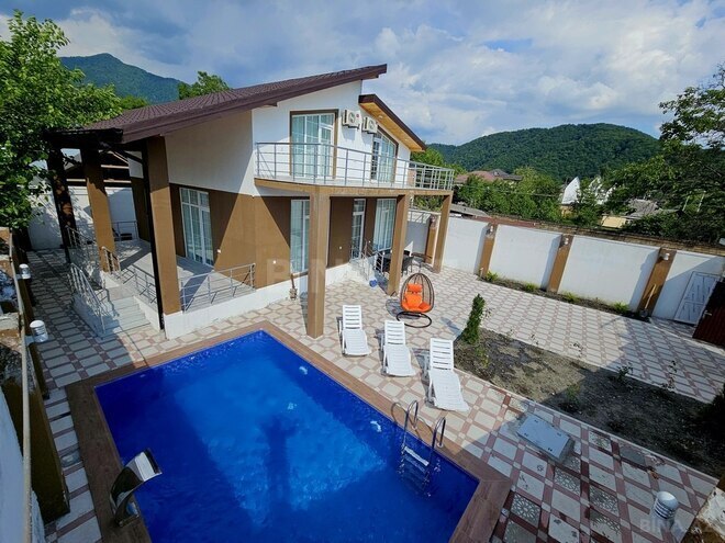 4 otaqlı həyət evi/bağ evi - Qəbələ - 120 m² (7)