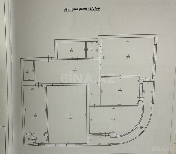 4 otaqlı yeni tikili - Nərimanov r. - 186.2 m² (18)