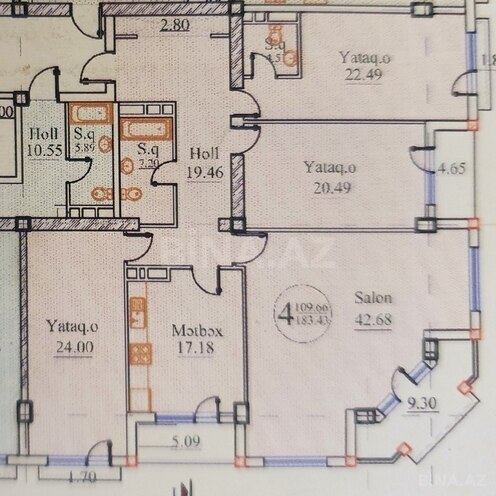4-комн. новостройка - м. 28 мая - 184 м² (6)