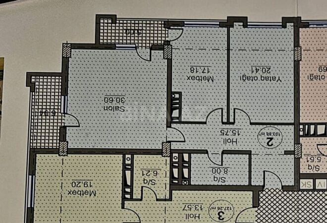 2 otaqlı yeni tikili - Şah İsmayıl Xətai m. - 103.8 m² (8)