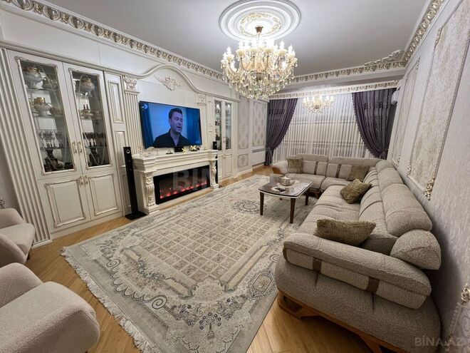 4 otaqlı yeni tikili - Şah İsmayıl Xətai m. - 215 m² (1)