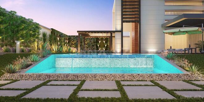 8 otaqlı həyət evi/bağ evi - Şağan q. - 1100 m² (3)