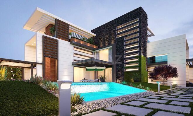 8 otaqlı həyət evi/bağ evi - Şağan q. - 1100 m² (1)