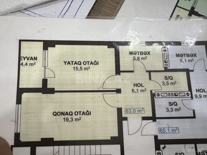 2 otaqlı yeni tikili - Xırdalan - 63.1 m² (12)
