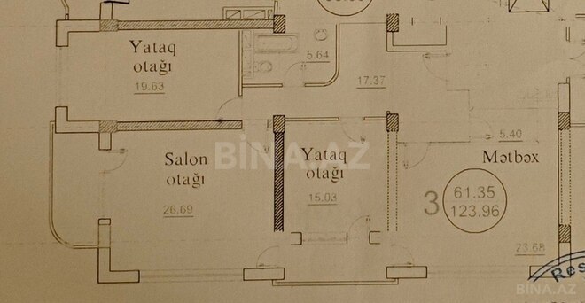 3-комн. новостройка - м. Элмляр Академиясы - 135 м² (28)