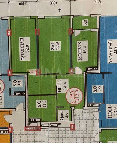 2 otaqlı yeni tikili - Gənclik m. - 112 m² (2)