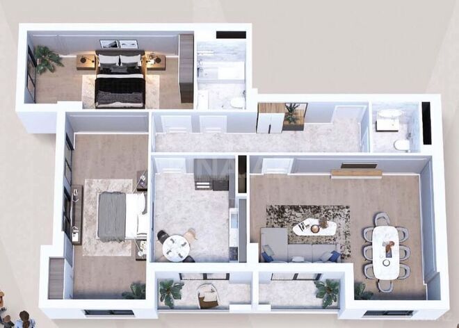 3-комн. новостройка - м. Нариман Нариманов - 128 м² (15)