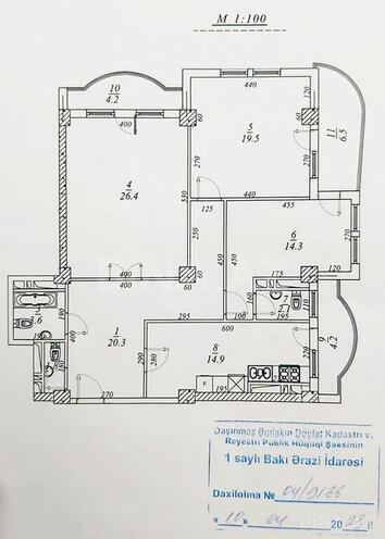 3 otaqlı yeni tikili - Elmlər Akademiyası m. - 132 m² (2)