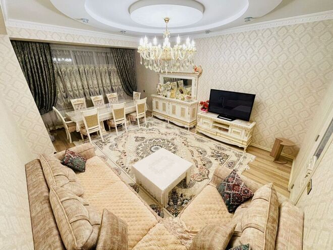 3 otaqlı yeni tikili - Qara Qarayev m. - 117 m² (1)