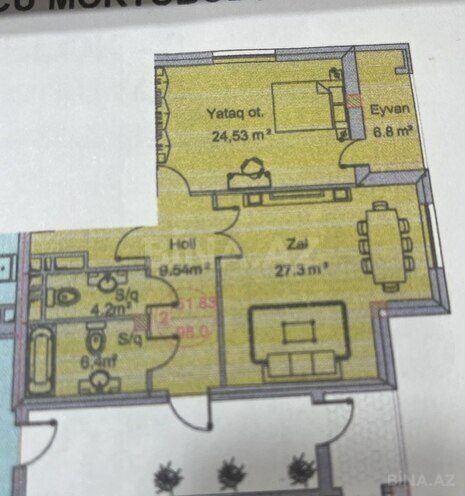 2 otaqlı yeni tikili - Nəriman Nərimanov m. - 98 m² (3)