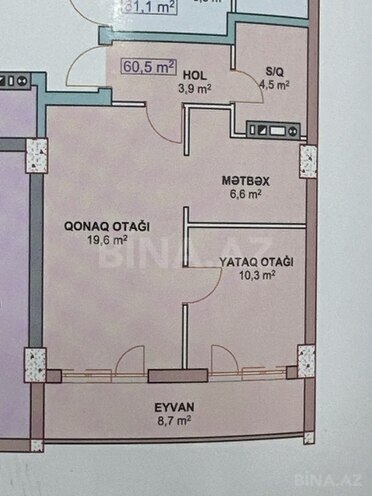 2-комн. новостройка - Хырдалан - 60.5 м² (6)