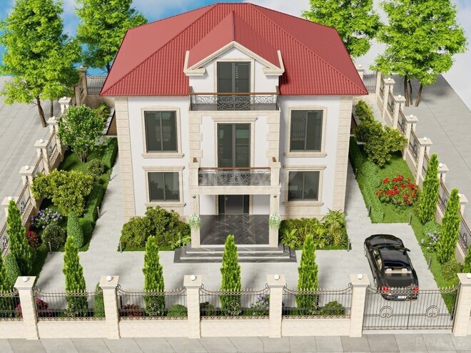 5 otaqlı həyət evi/bağ evi - Nardaran q. - 390 m² (2)