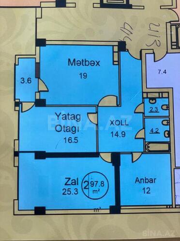3 otaqlı yeni tikili - 28 May m. - 99 m² (13)