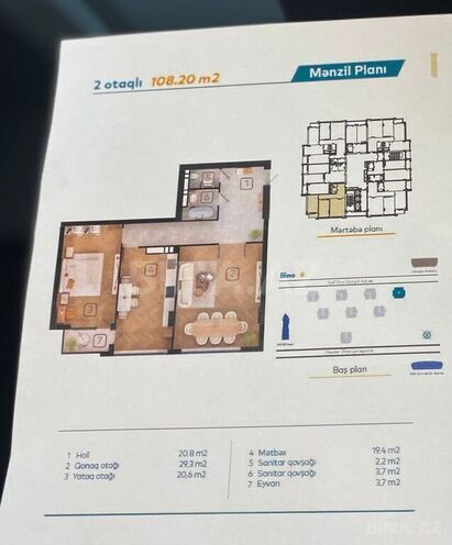 2 otaqlı yeni tikili - Koroğlu m. - 108 m² (5)